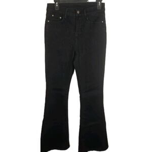 Black 11" Flare Fashion Jeans Sz 6 30" Inseam Hipster Grunge Skater NEW! whimsig